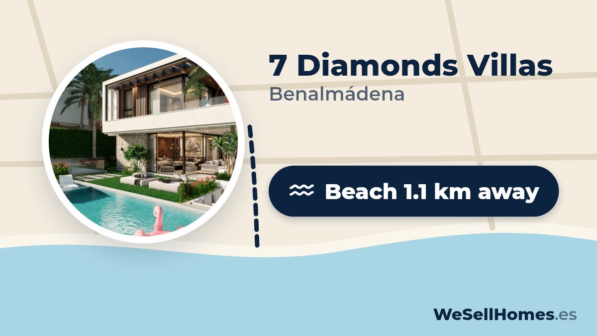 7 Diamonds Villas, Benalmádena: Beach 1.1 km away