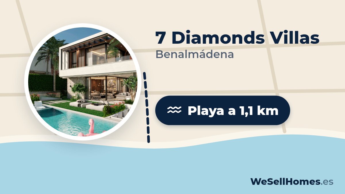 7 Diamonds Villas, Benalmádena: Playa a 1,1 km