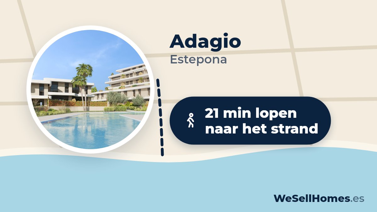 Adagio, Estepona: 21 min lopen naar het strand