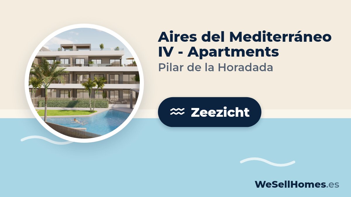 Aires del Mediterráneo IV - Apartments, Pilar de la Horadada: Zeezicht