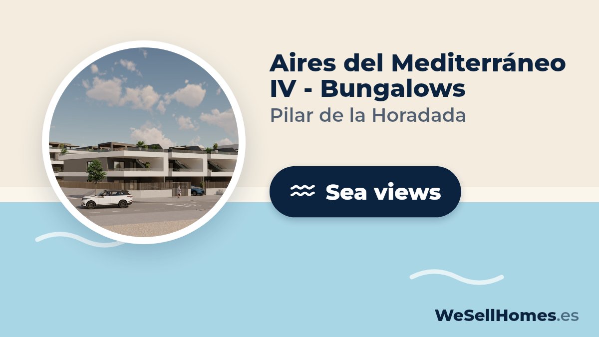 Aires del Mediterráneo IV - Bungalows, Pilar de la Horadada: Sea views