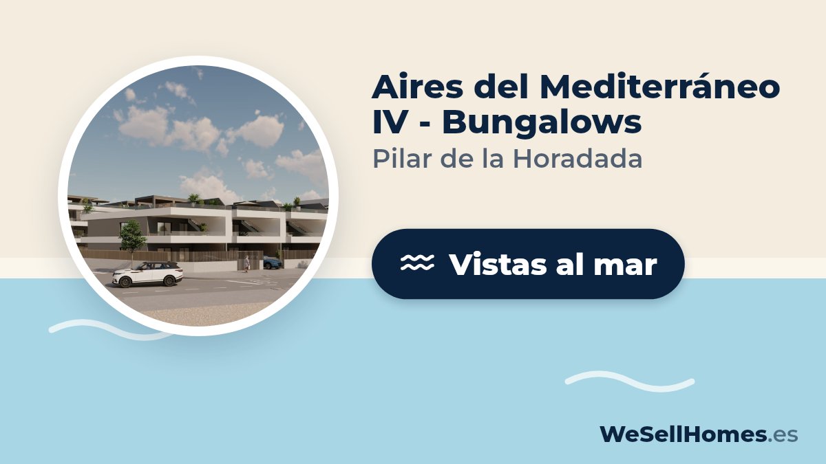 Aires del Mediterráneo IV - Bungalows, Pilar de la Horadada: Vistas al mar