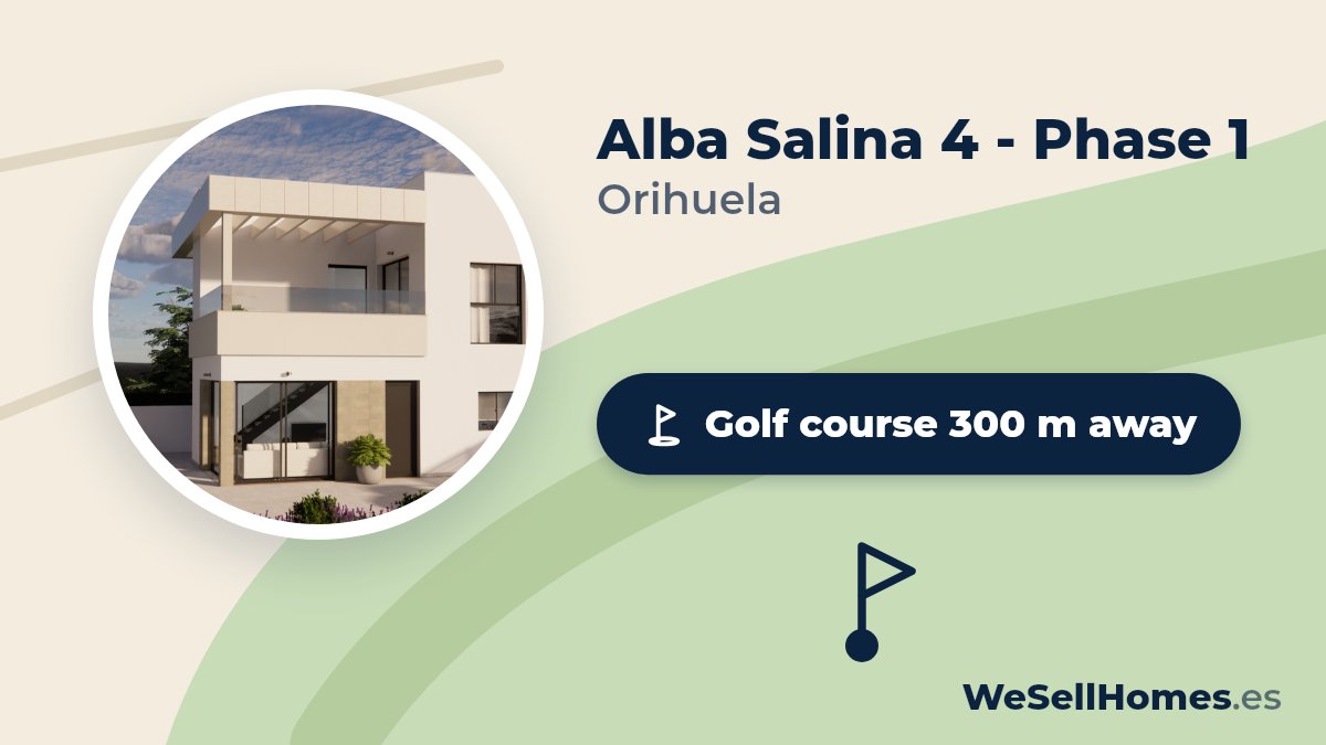 Alba Salina 4 - Phase 1, Orihuela: Golf course 300 m away