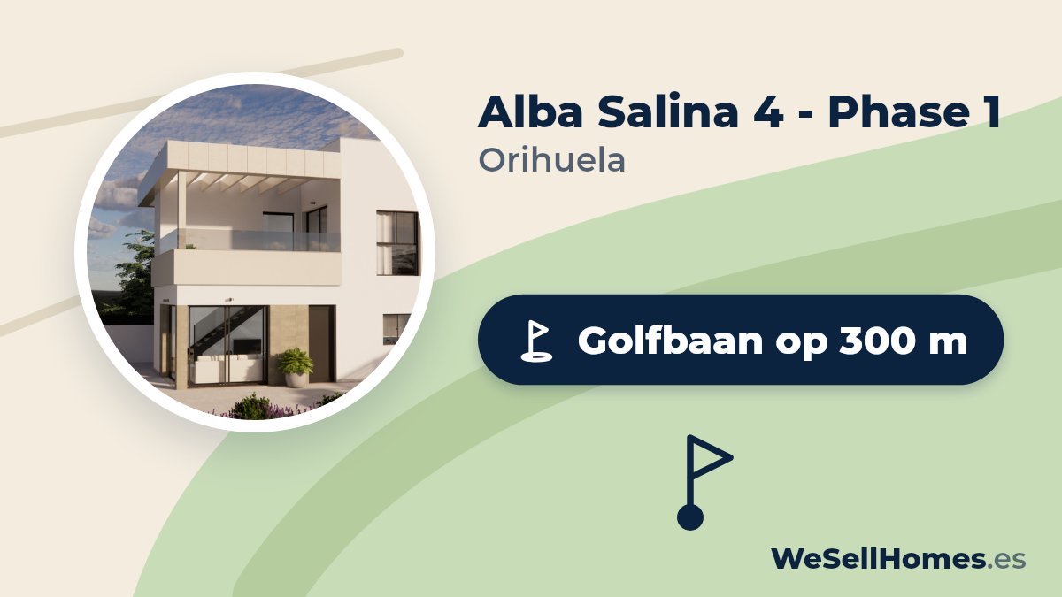 Alba Salina 4 - Phase 1, Orihuela: Golfbaan op 300 m