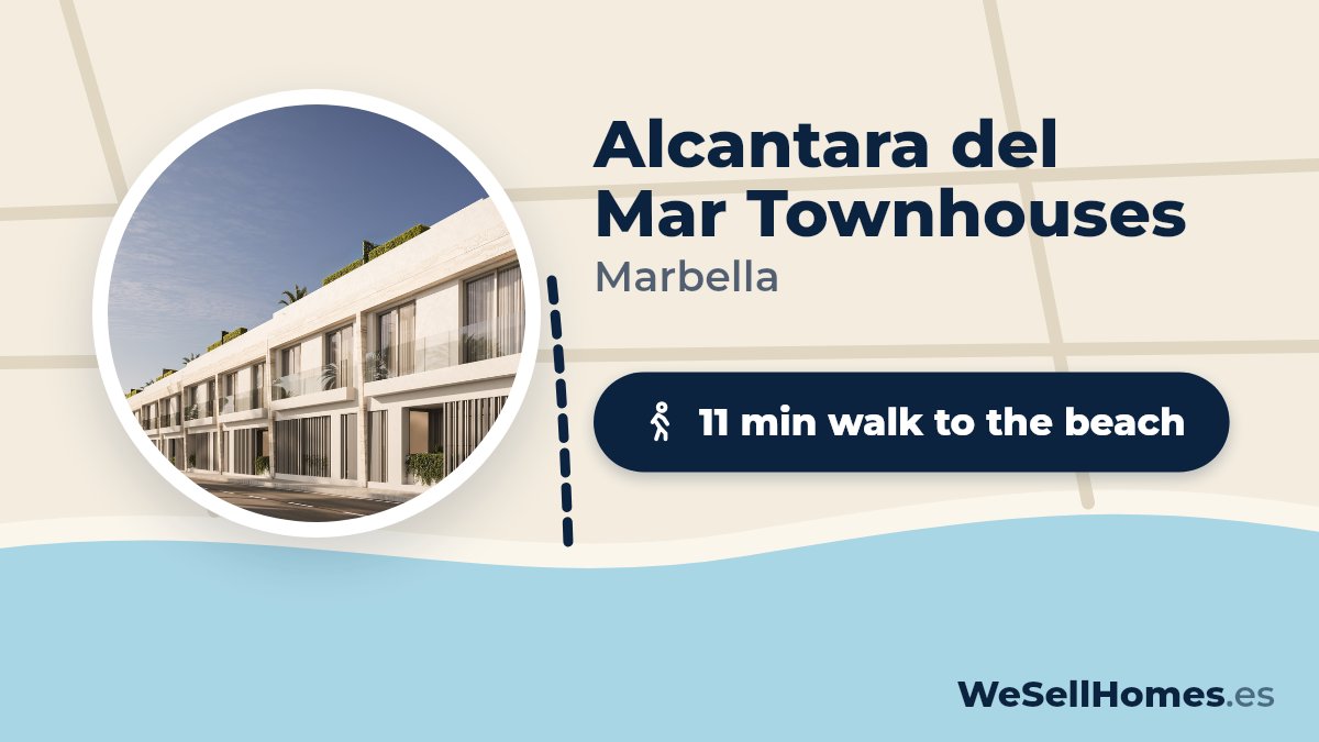 Alcantara del Mar Townhouses, Marbella: 11 min walk to the beach