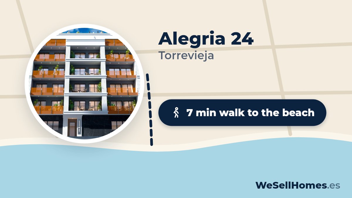Alegria 24, Torrevieja: 7 min walk to the beach