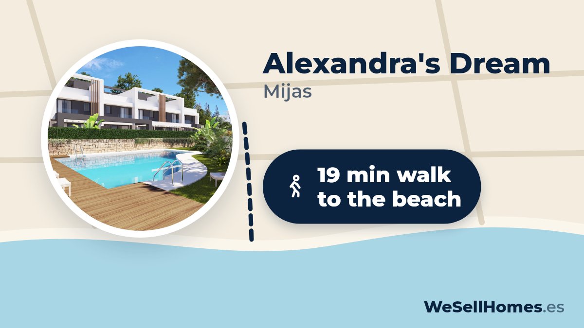 Alexandra's Dream, Mijas: 19 min walk to the beach