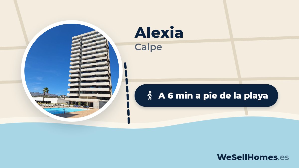 Alexia, Calpe: A 6 min a pie de la playa