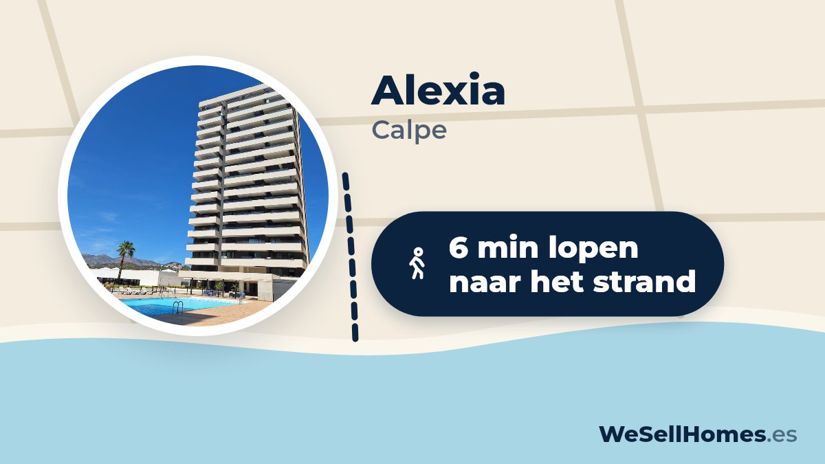Alexia, Calpe: 6 min lopen naar het strand