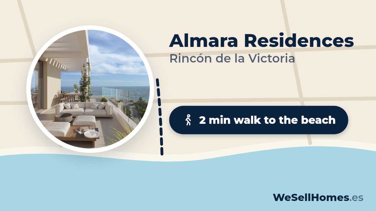 Almara Residences, Rincón de la Victoria: 2 min walk to the beach