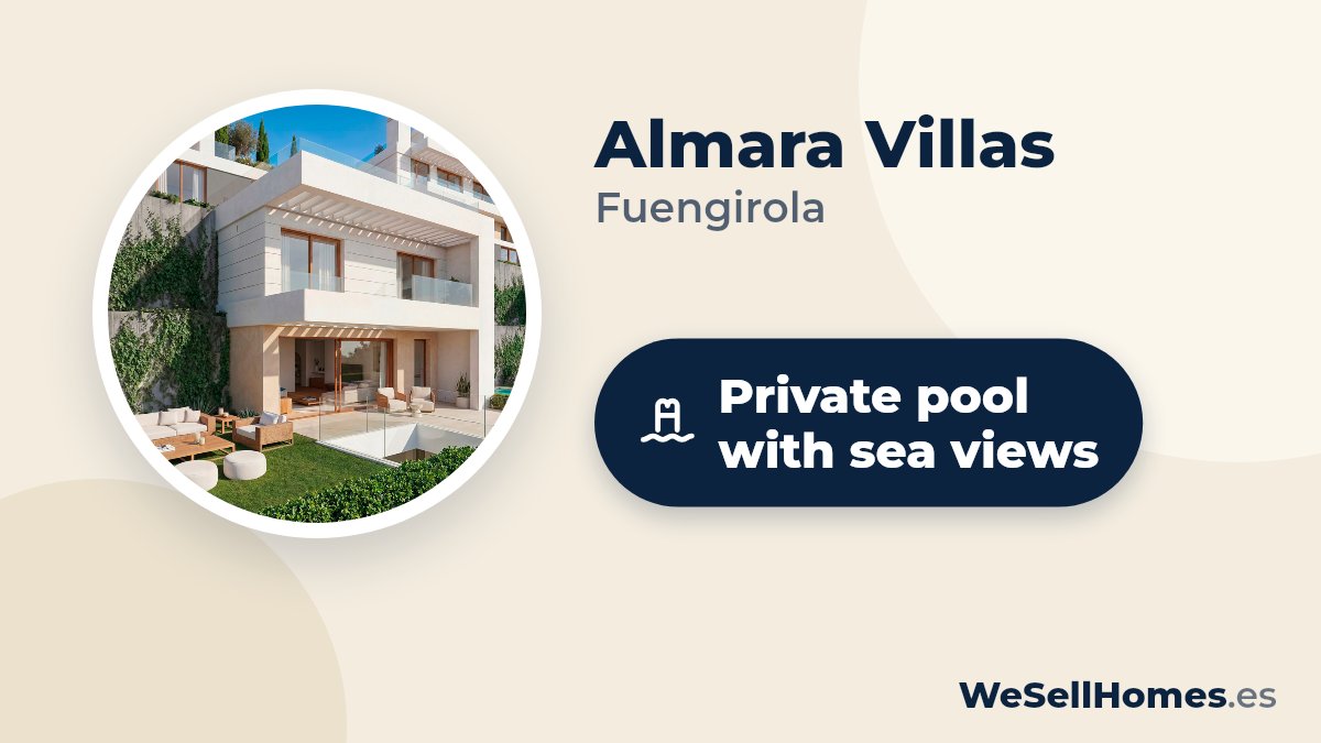 Almara Villas, Fuengirola: Private pool with sea views