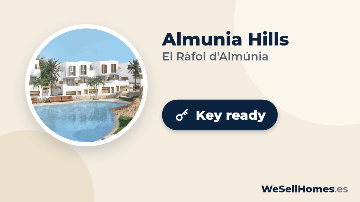 Almunia Hills, El Ràfol d'Almúnia: Key ready