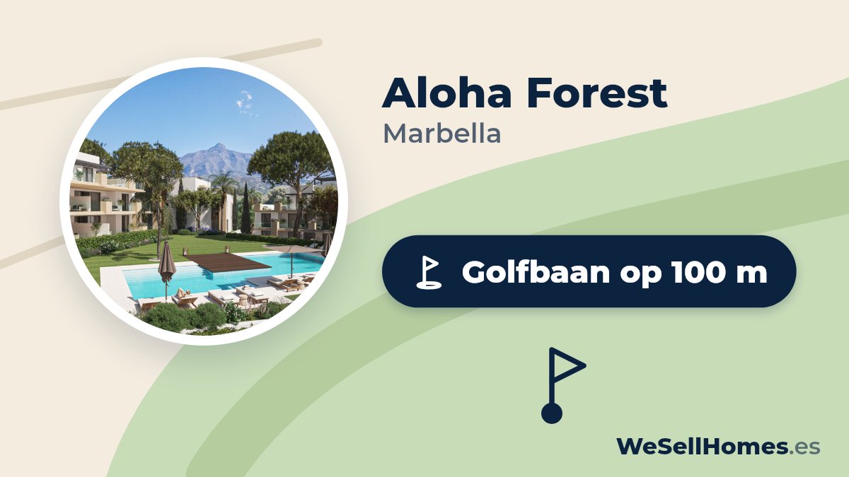 Aloha Forest, Marbella: Golfbaan op 100 m