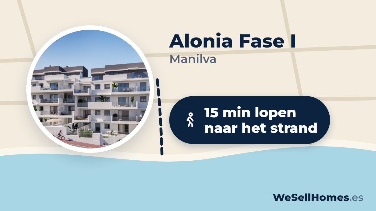 Alonia Fase I, Manilva: 15 min lopen naar het strand