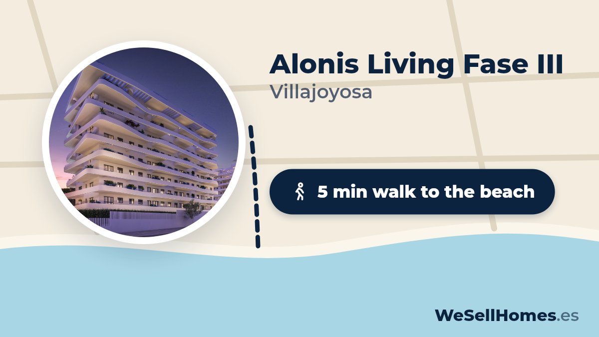 Alonis Living Fase III, Villajoyosa: 5 min walk to the beach