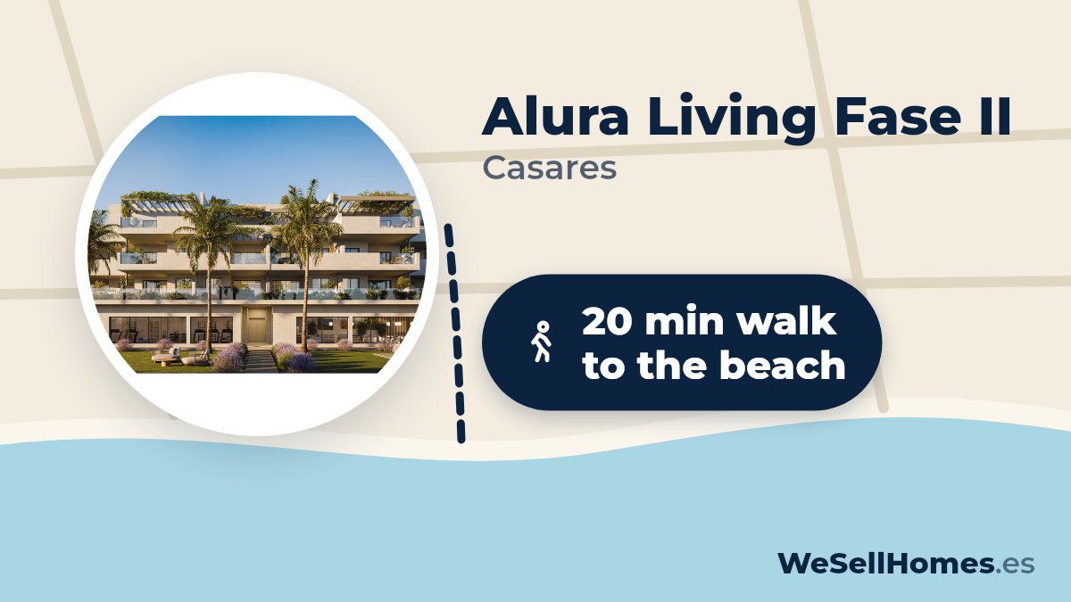 Alura Living Fase II, Casares: 20 min walk to the beach