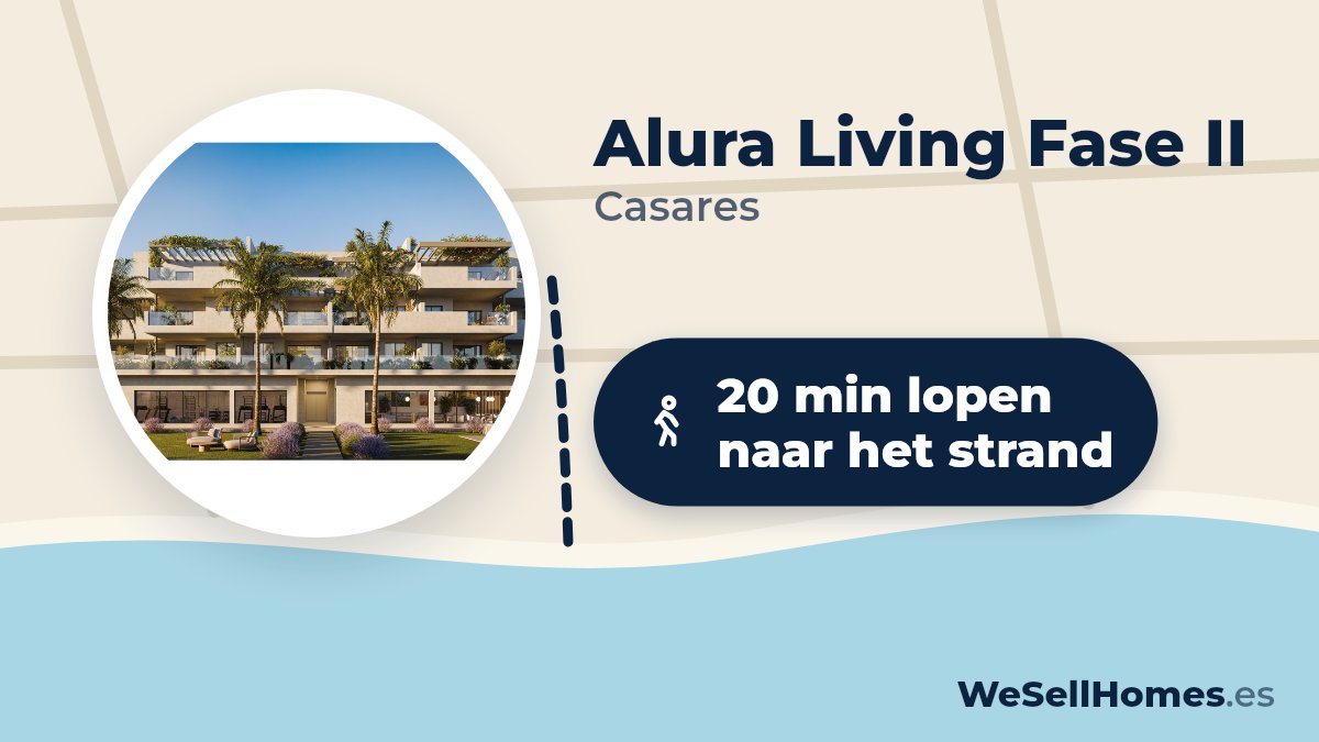Alura Living Fase II, Casares: 20 min lopen naar het strand