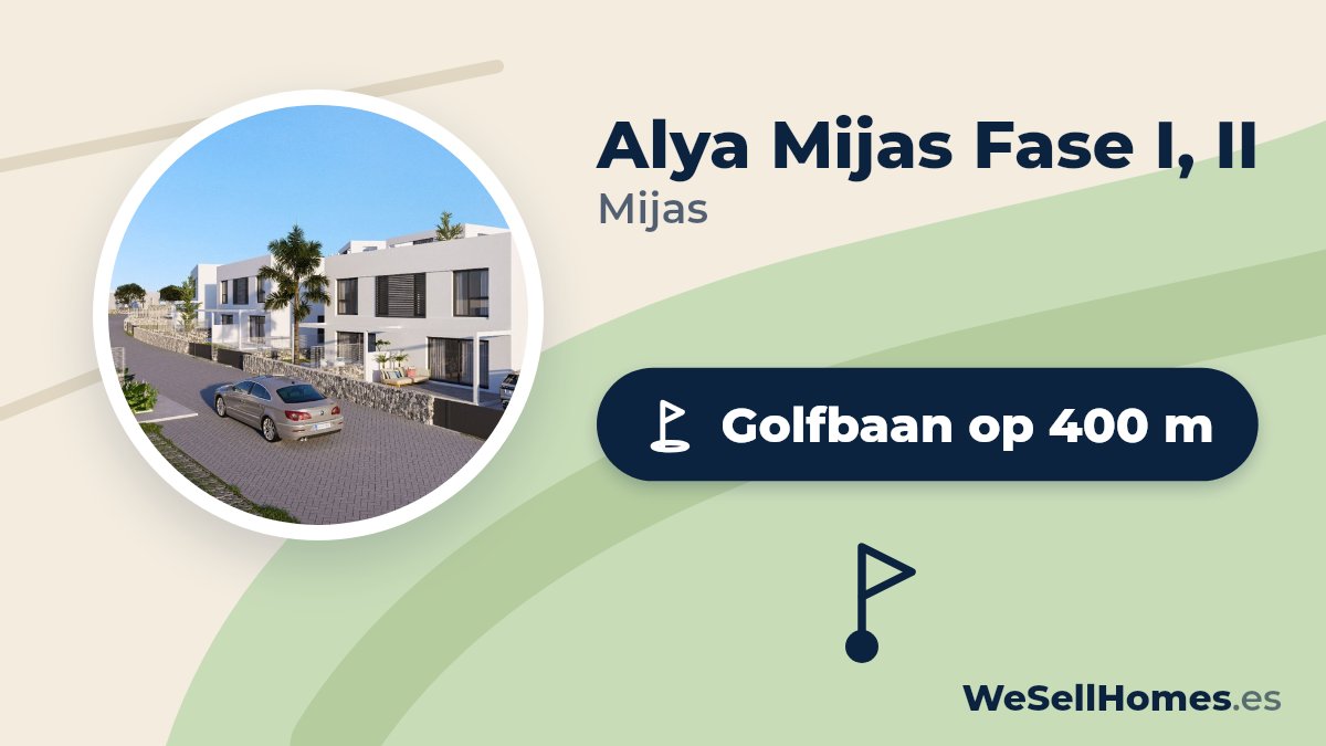 Alya Mijas Fase I, II, Mijas: Golfbaan op 400 m