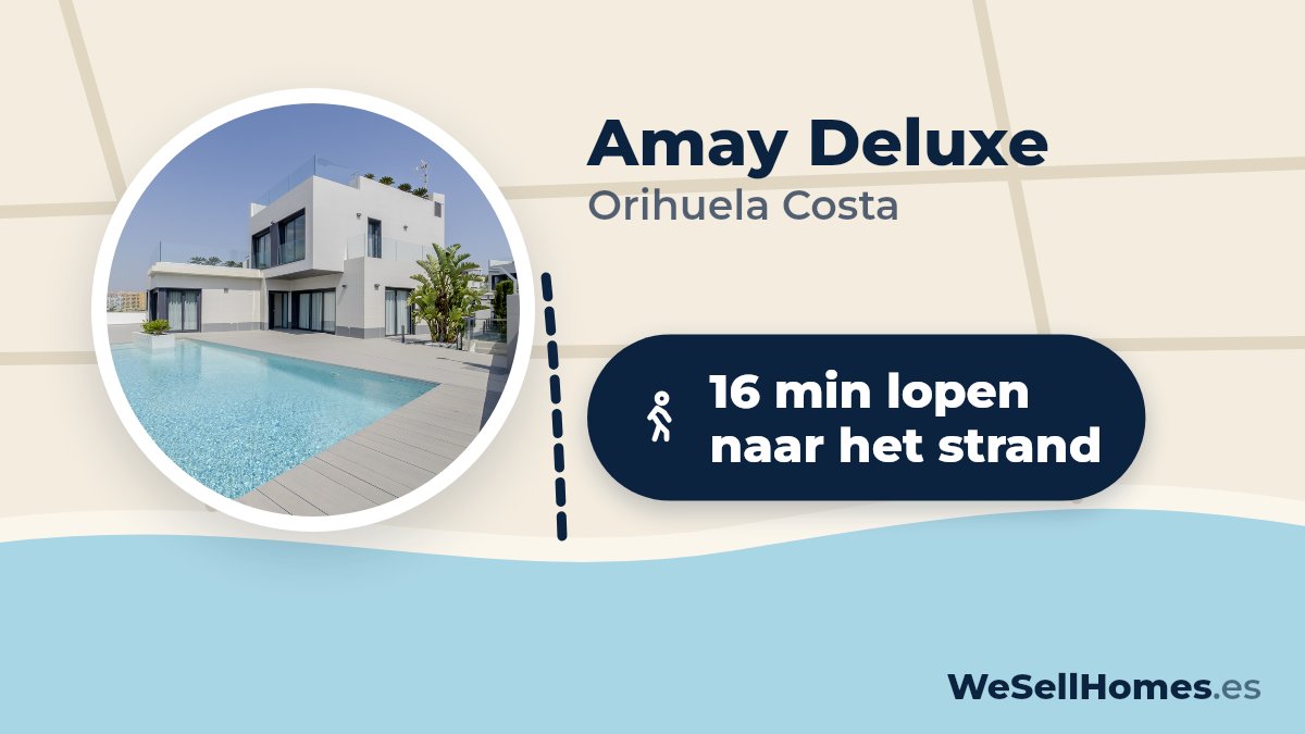 Amay Deluxe, Orihuela Costa: 16 min lopen naar het strand