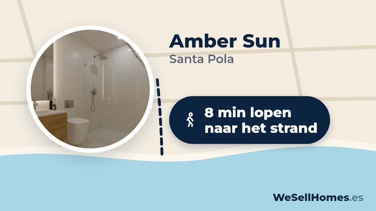 Amber Sun, Santa Pola: 8 min lopen naar het strand