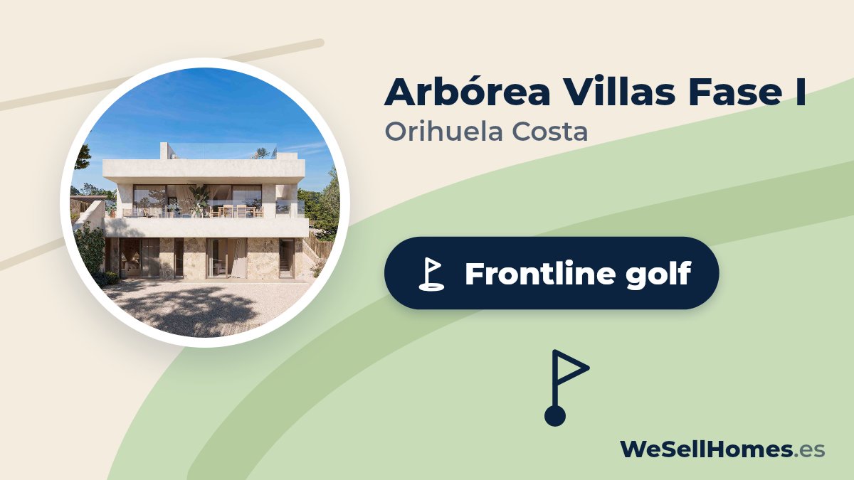 Arbórea Villas Fase I, Orihuela Costa: Frontline golf