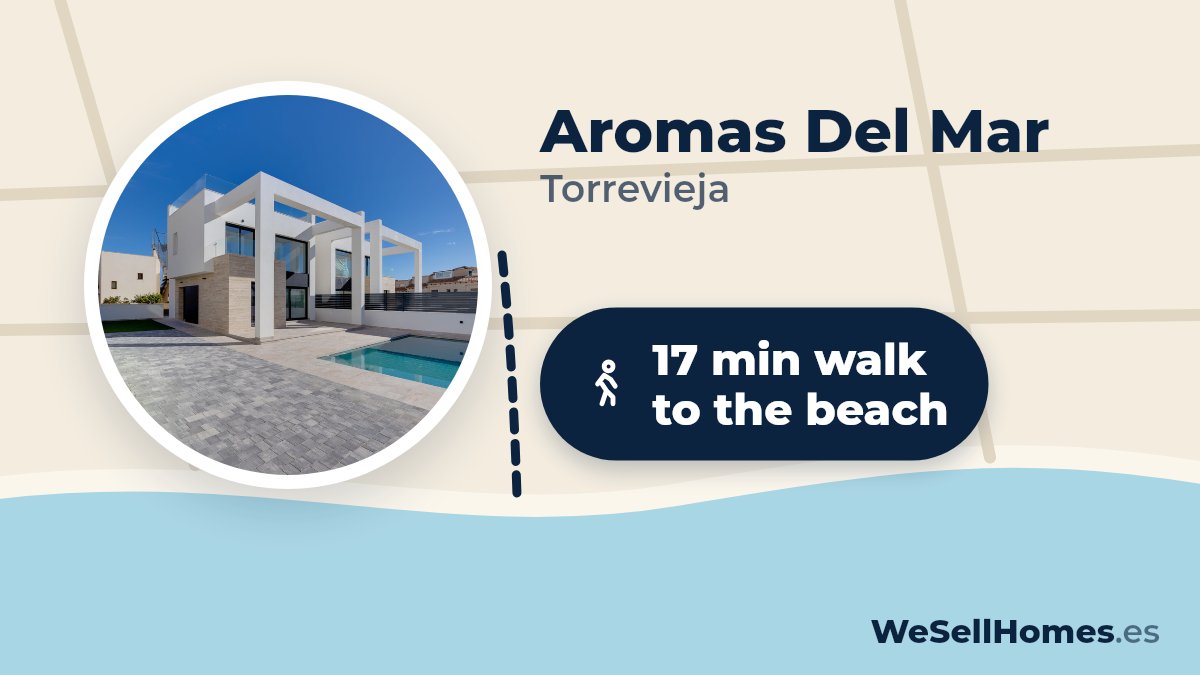 Aromas Del Mar, Torrevieja: 17 min walk to the beach