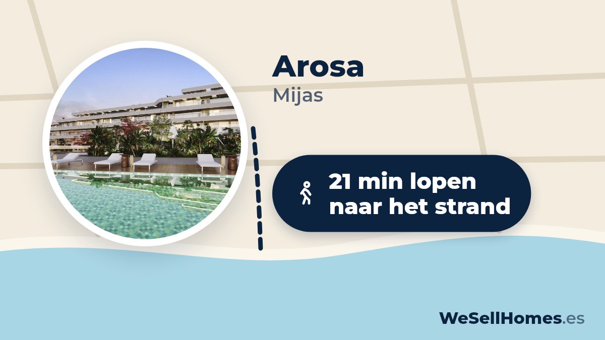 Arosa, Mijas: 21 min lopen naar het strand