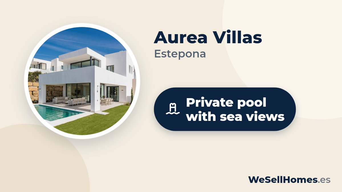 Aurea Villas, Estepona: Private pool with sea views