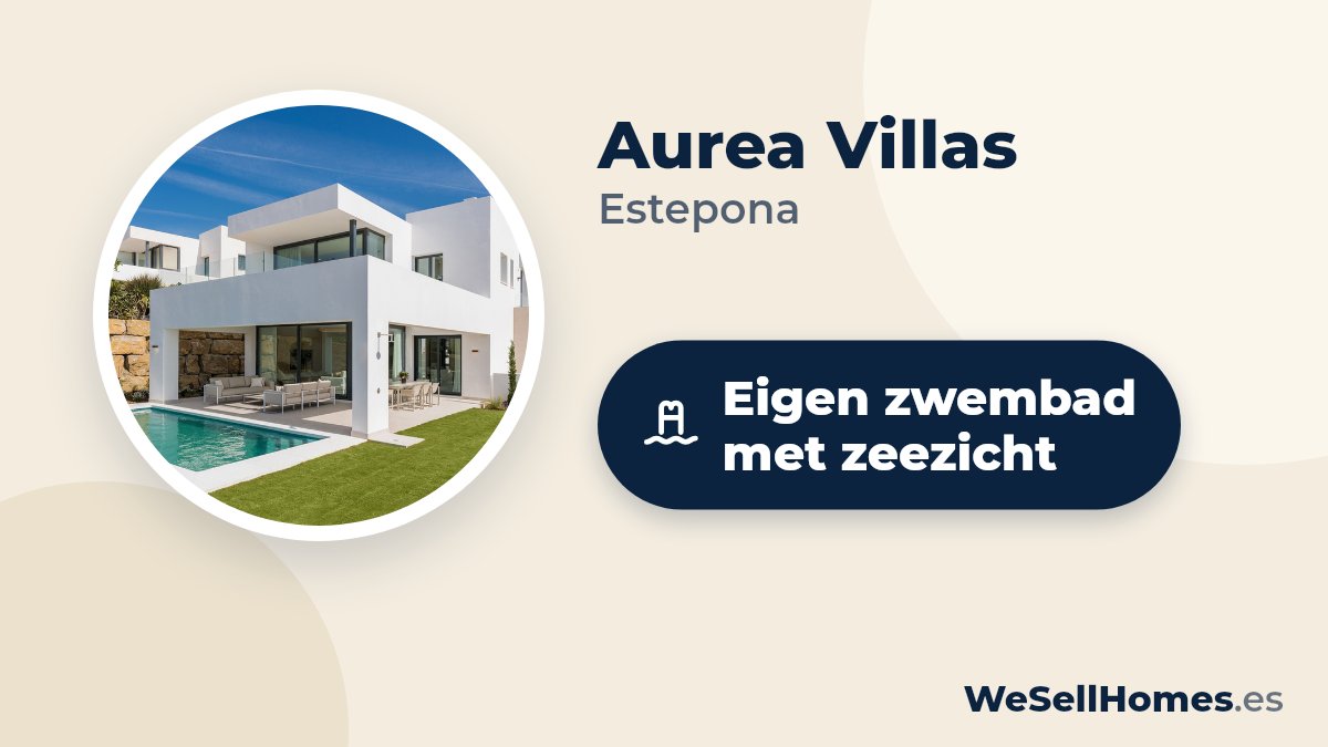 Aurea Villas, Estepona: Eigen zwembad met zeezicht