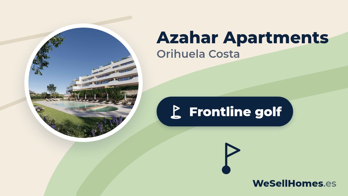 Azahar Apartments, Orihuela Costa: Frontline golf