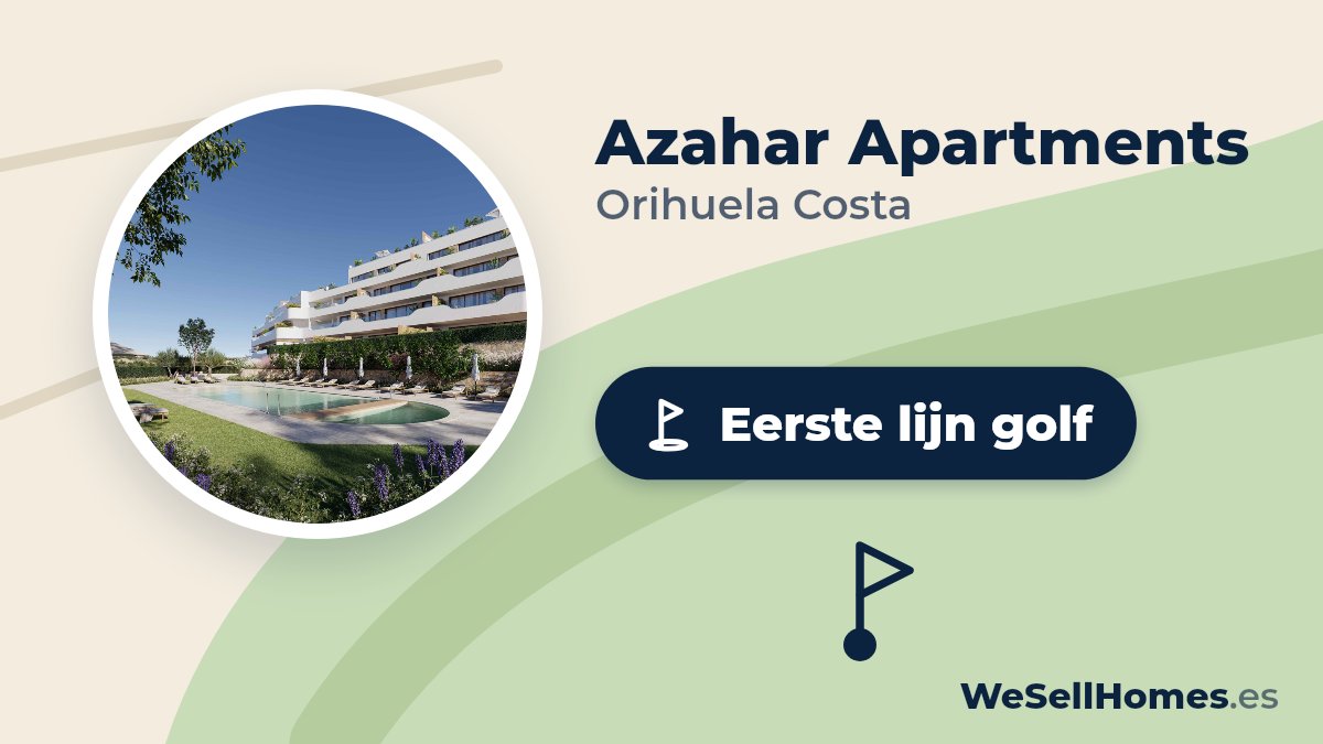 Azahar Apartments, Orihuela Costa: Eerste lijn golf