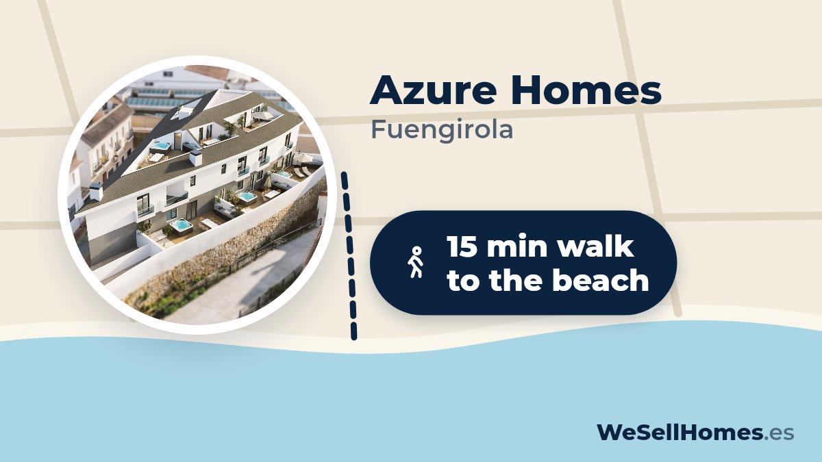 Azure Homes, Fuengirola: 15 min walk to the beach
