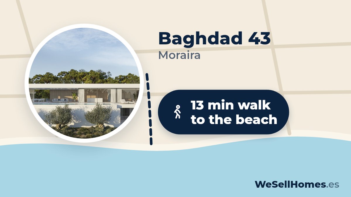 Baghdad 43, Moraira: 13 min walk to the beach