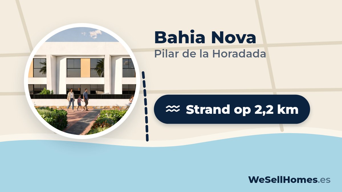 Bahia Nova, Pilar de la Horadada: Strand op 2,2 km