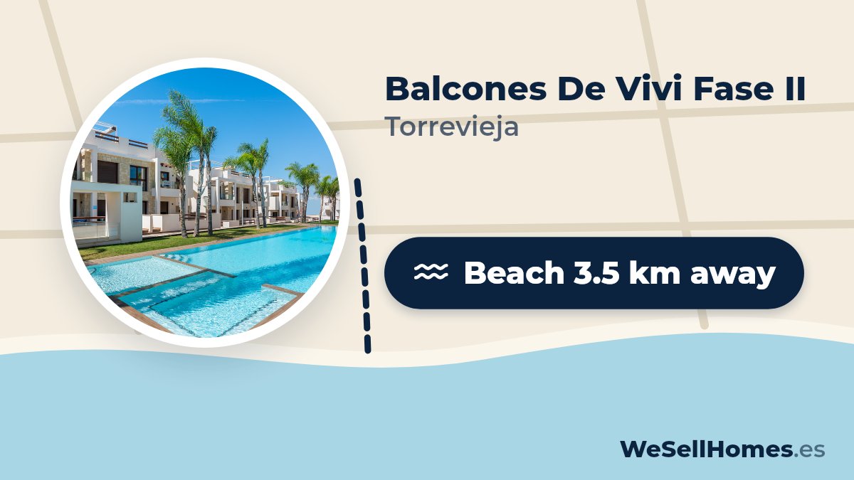Balcones De Vivi Fase II, Torrevieja: Beach 3.5 km away
