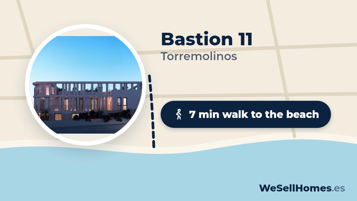 Bastion 11, Torremolinos: 7 min walk to the beach