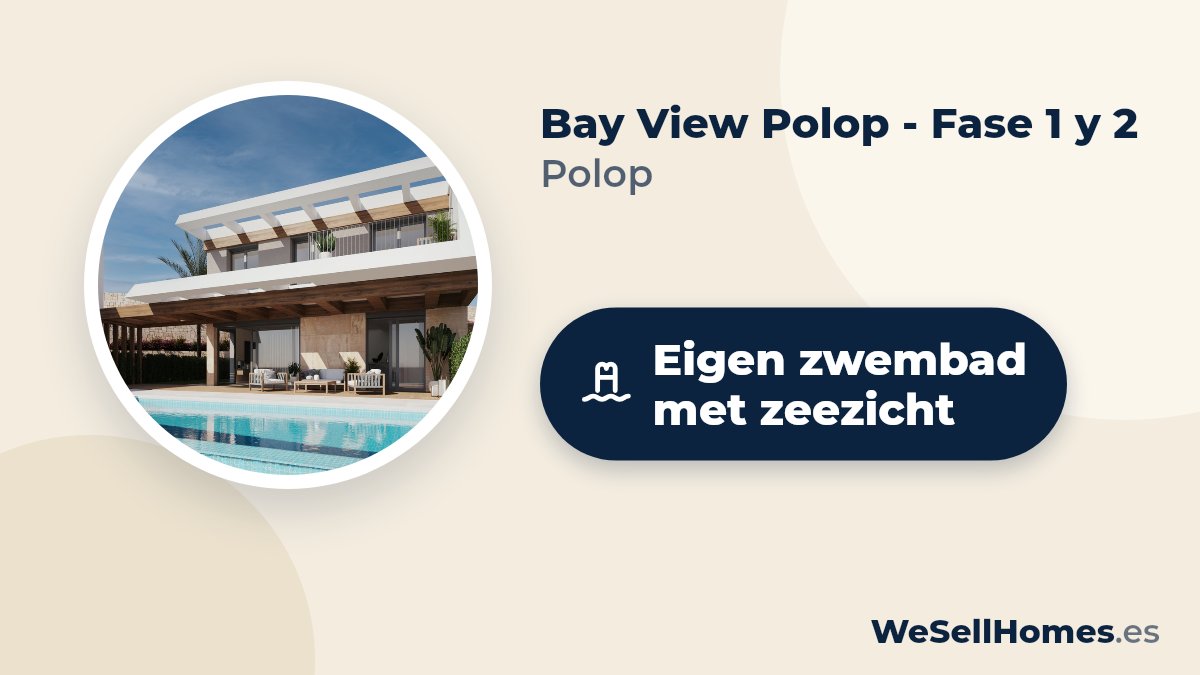 Bay View Polop - Fase 1 y 2, Polop: Eigen zwembad met zeezicht