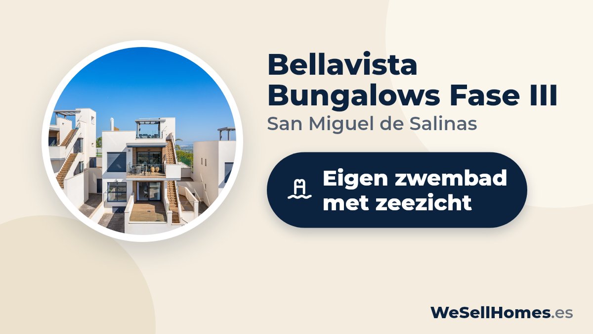 Bellavista Bungalows Fase III, San Miguel de Salinas: Eigen zwembad met zeezicht