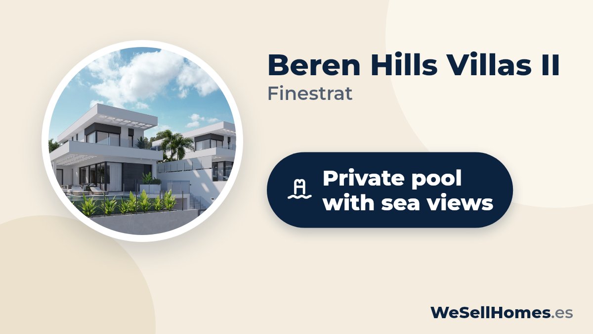 Beren Hills Villas II, Finestrat: Private pool with sea views