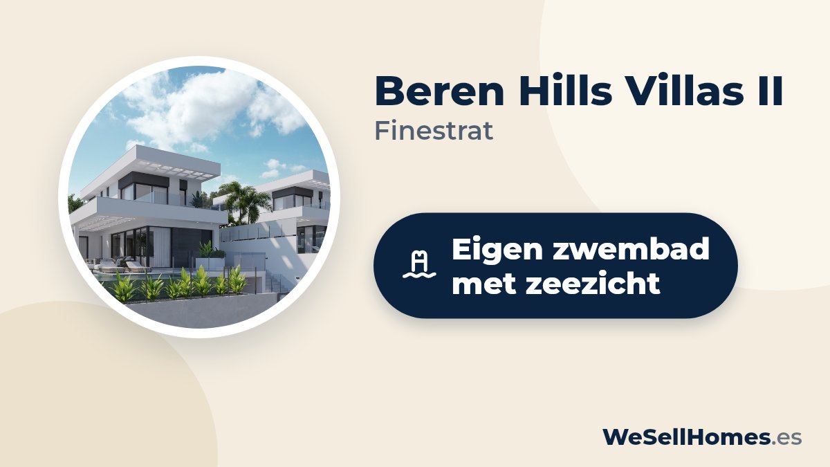 Beren Hills Villas II, Finestrat: Eigen zwembad met zeezicht
