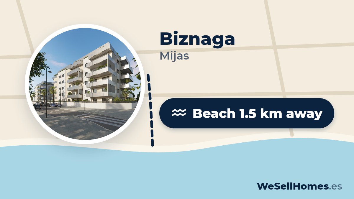 Biznaga, Mijas: Beach 1.5 km away