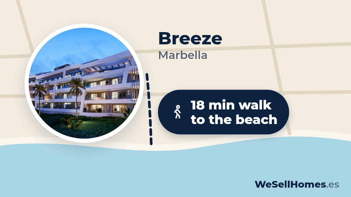 Breeze, Marbella: 18 min walk to the beach