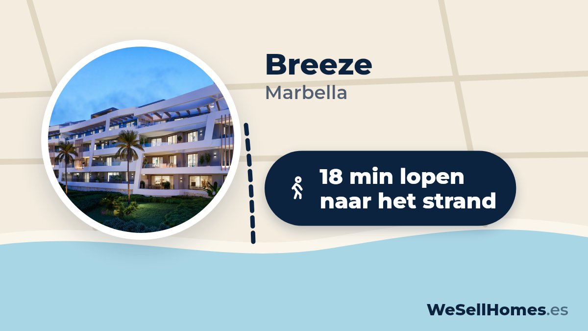 Breeze, Marbella: 18 min lopen naar het strand