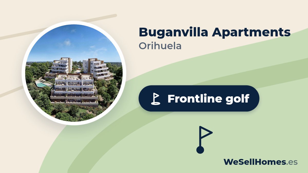 Buganvilla Apartments, Orihuela: Frontline golf