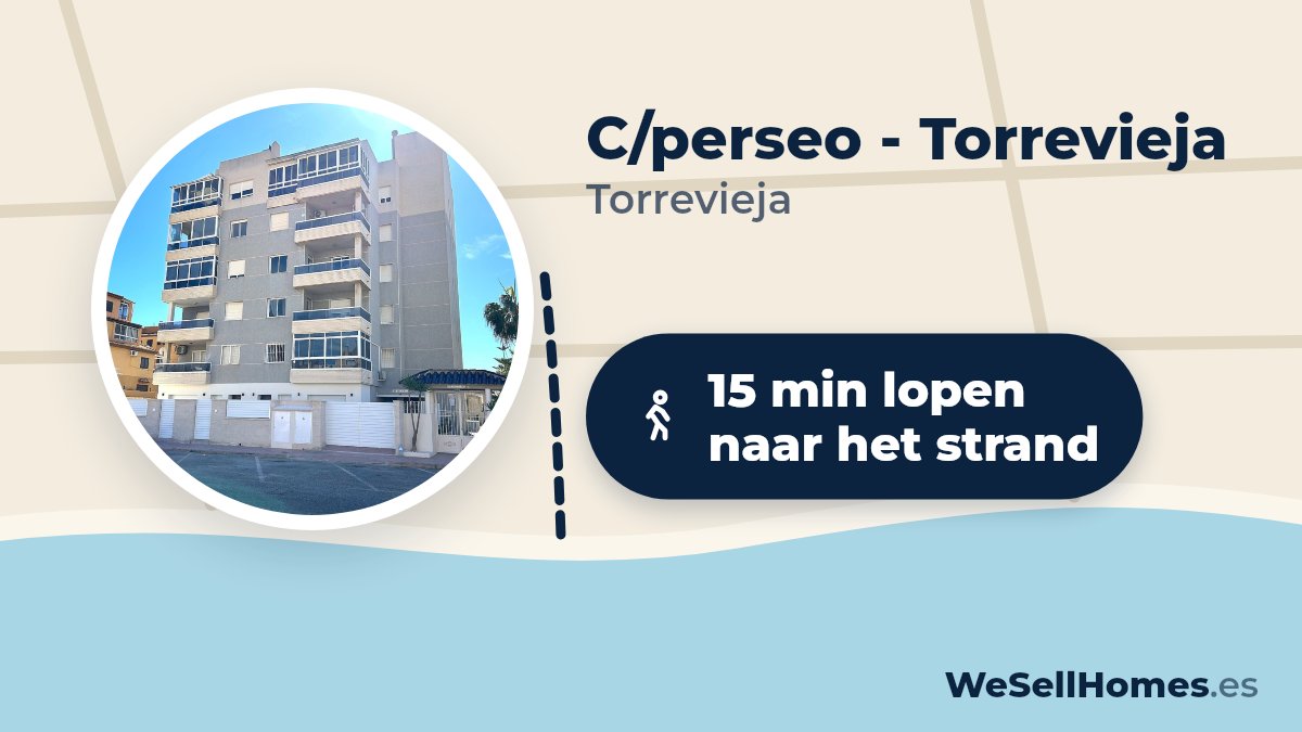 C/perseo - Torrevieja, Torrevieja: 15 min lopen naar het strand