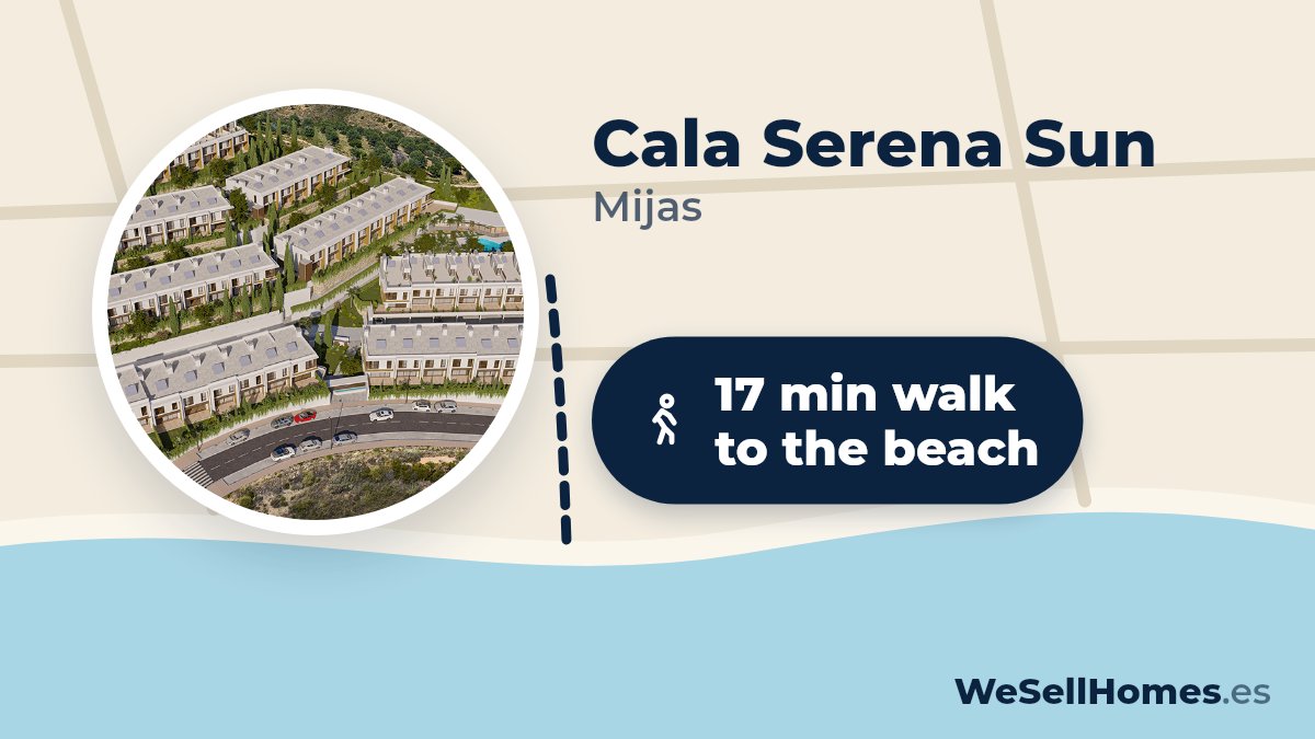 Cala Serena Sun, Mijas: 17 min walk to the beach