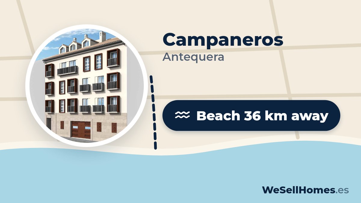 Campaneros, Antequera: Beach 36 km away