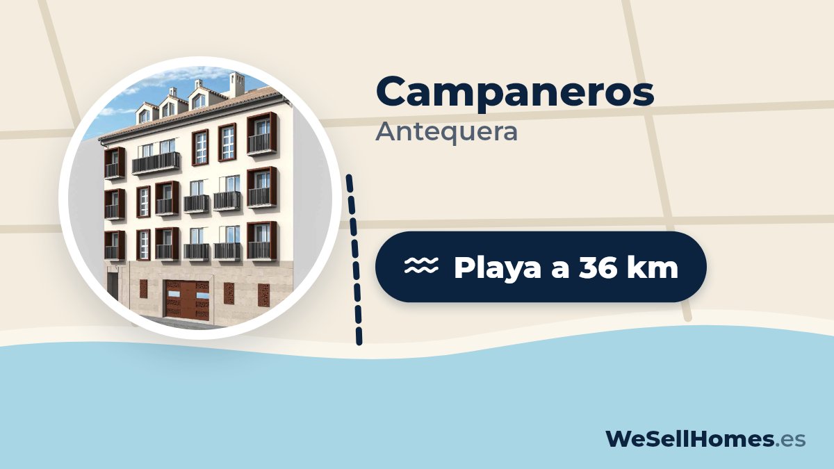 Campaneros, Antequera: Playa a 36 km
