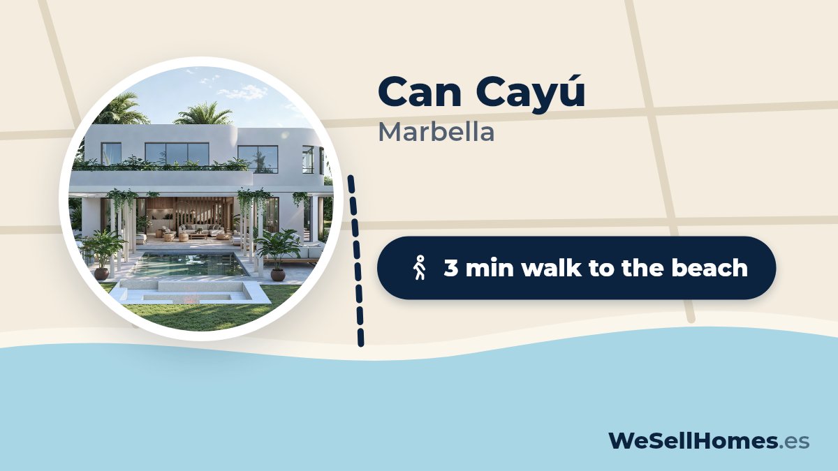 Can Cayú, Marbella: 3 min walk to the beach