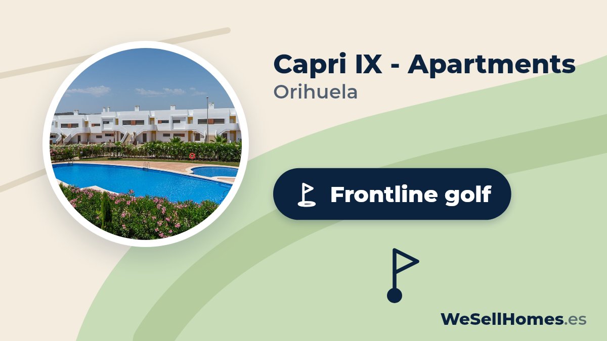 Capri IX - Apartments, Orihuela: Frontline golf
